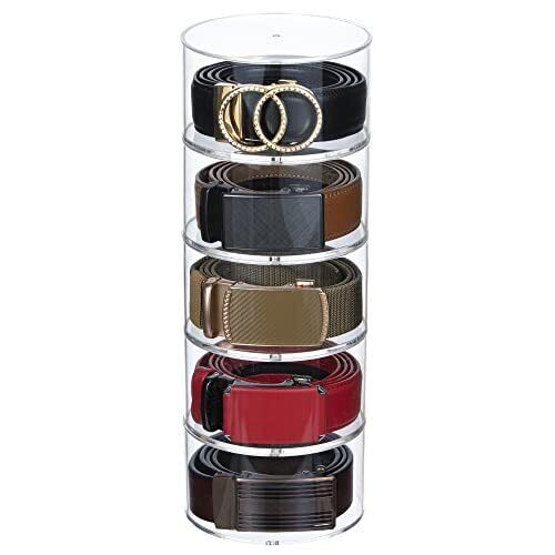 Acrylic Belt Organizer, 5 Layer Belt Holder, Belt Storage, Belt Organizer for