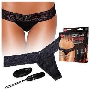 American Hustler． Wireless remote control vibrator underwear-black-